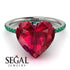 Heart Shape Ruby Ring - Noelle No. 27
